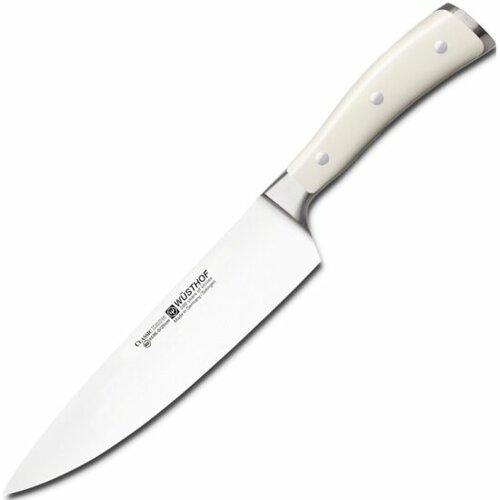 Нож кухонный Шеф Wuesthof Ikon Cream White, 20 см (4596-0/20 WUS)