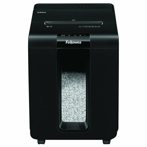 Уничтожитель бумаг FELLOWES AutoMax 100M, с автоподачей, P-4, 4х10 мм, 100 лист. одновременно, 23л [fs-46292] - фото №5