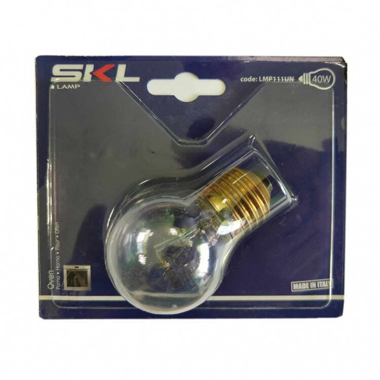 Лампочка для духовки 40W, E27, 300°C, 230V (481281728357, CU4417), WP004 — фото 1