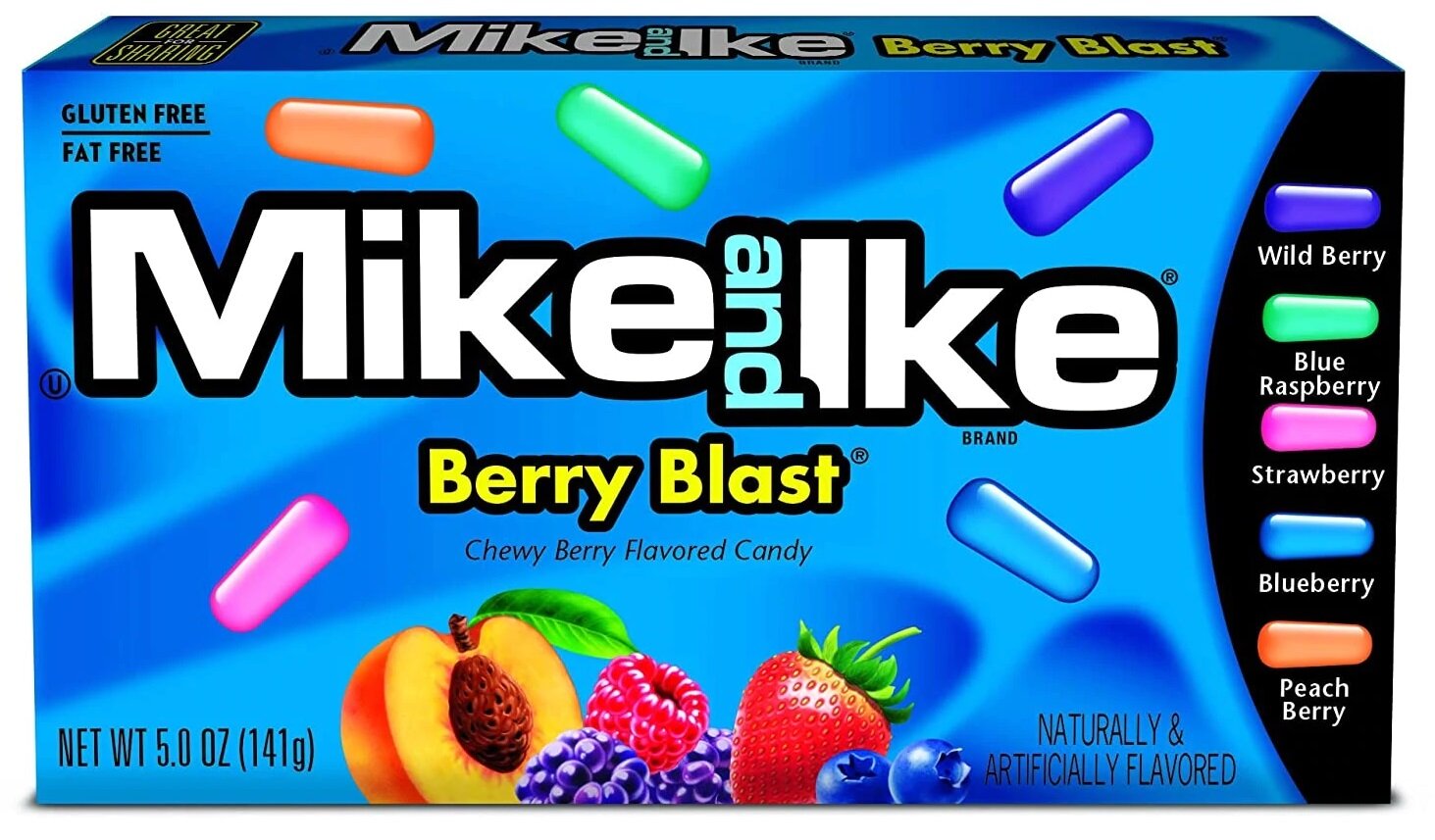 Конфеты Mike and Ike Berry Blast / Майк энд Айк Ягодный Взрыв 141 г. (США)