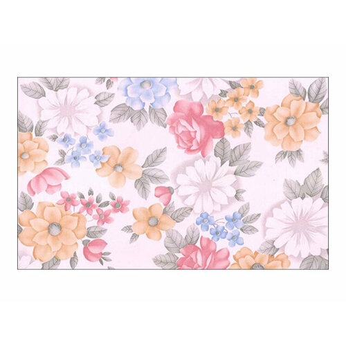 Пленка самокл deluxe 45 см х 2м декоратив цветы на белом арт4036 699₽