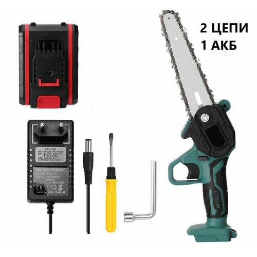 Электропила цепная аккумуляторная c 1 АКБ