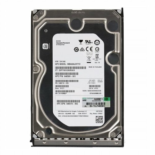 Жесткий диск HP 846611-001 6Tb 7200 SAS 3,5 HDD