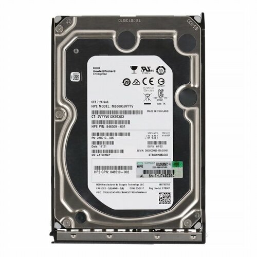 Жесткий диск HP 846516-B21 6Tb 7200 SAS 35 HDD 39140₽