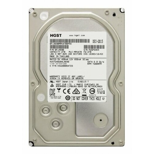 Жесткий диск Hitachi H3U20006472S 2Tb 7200 SATAIII 3.5 HDD жесткий диск emc h3u20006472s 2tb 7200 sata 3 5 hdd