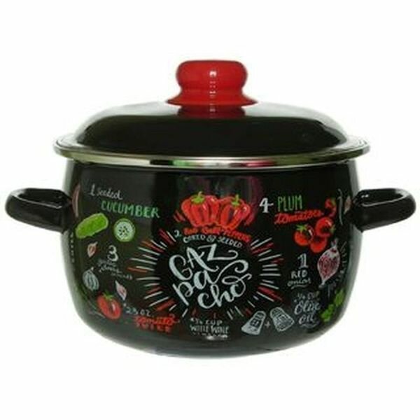 Кастрюля 4,0л Appetite Gazpacho сфер эмаль