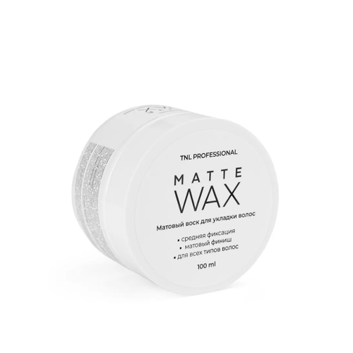 Матовый воск для волос средней фиксации MATTE WAX TNL Professional 100 мл 473₽