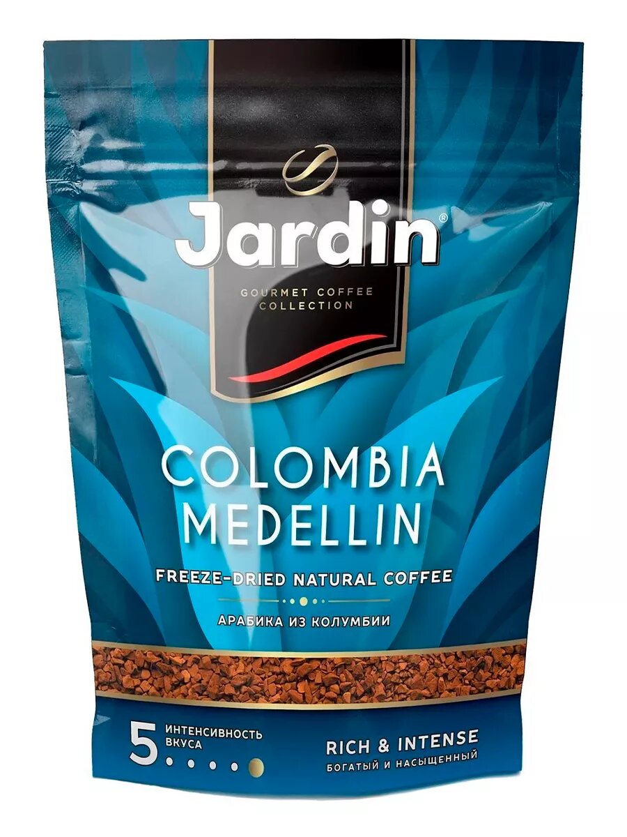 Растворимый кофе Jardin "Colombia Medelin", сублимированный, Арабика из Колумбиии, 150 г