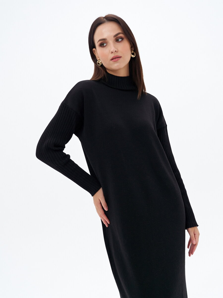 Платье Daffy World, размер 48-50, черный — фото 1