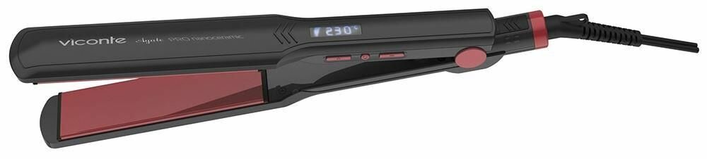 Выпрямитель для волос VICONTE VC-6747, красный/черный