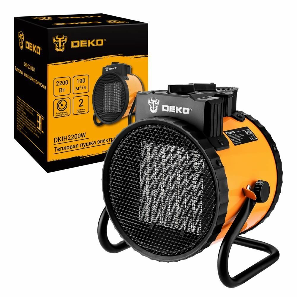 Тепловая пушка электрическая DEKO DKIH2200W 2200Вт 082-1010
