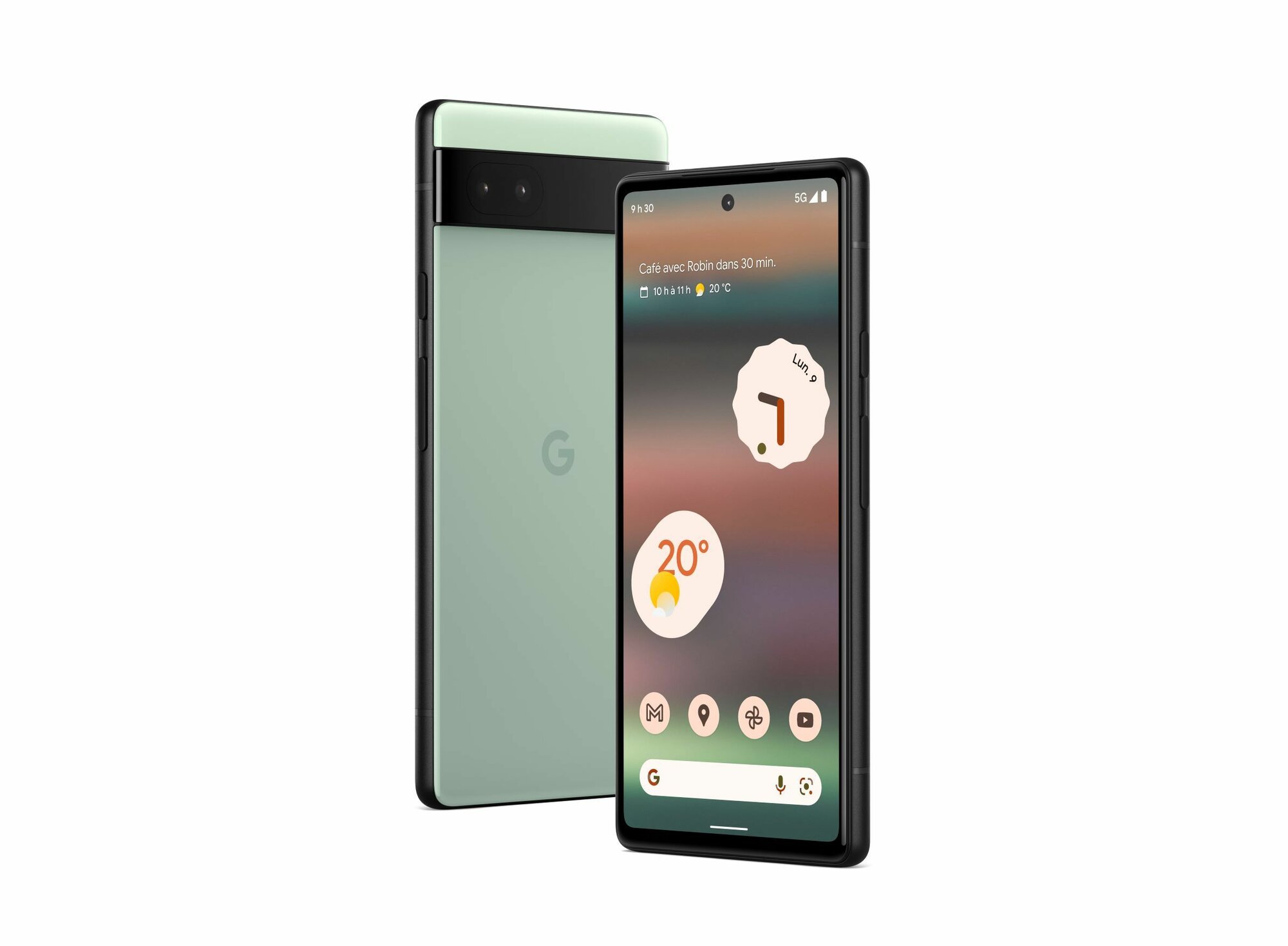 Смартфон Google Pixel 6a 6/128 ГБ JP, nano SIM+eSIM, светло-серый