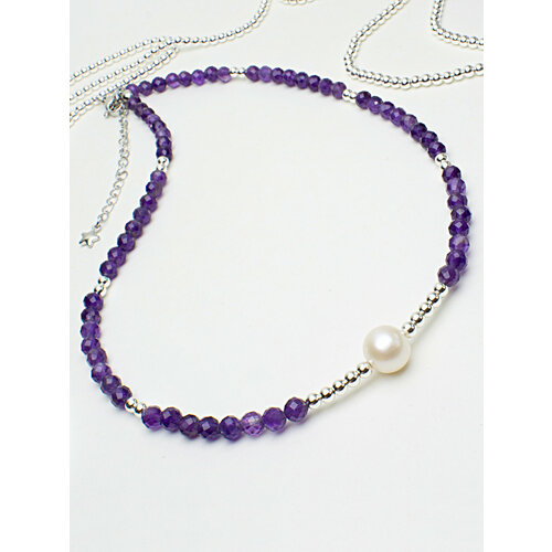 фото Чокер jewelry a vento, аметист, длина 38 см, фиолетовый