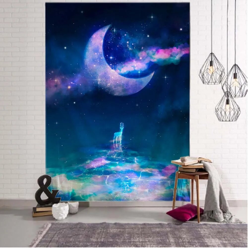 Полиэстер гобелен психоделический Коричневый 150x100cm