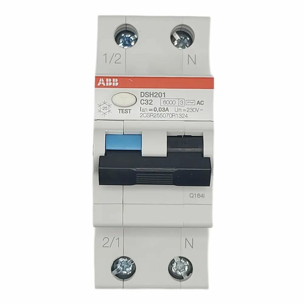 Дифференциальный автомат ABB DSH201 2п 32А 30мА тип AC 6000 кА (1P+N) 2CSR255070R1324