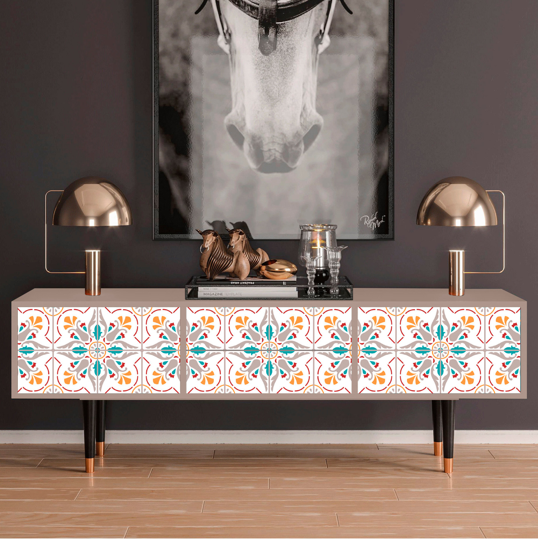 ТВ-Тумба - STORYZ - T4 Spring Ceramics, Размер - 170 x 59 x 48 см, Цвет корпуса - , Бежевый