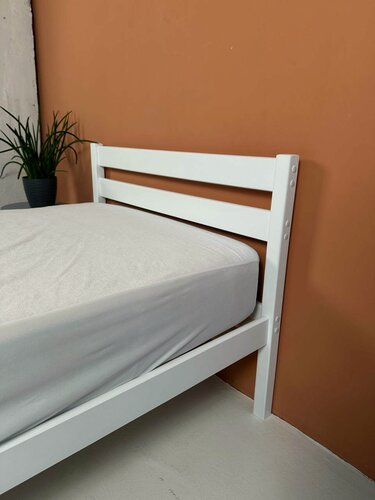 Изображение товара Кровать односпальная 90Х200 деревянная для спальни из массива березы