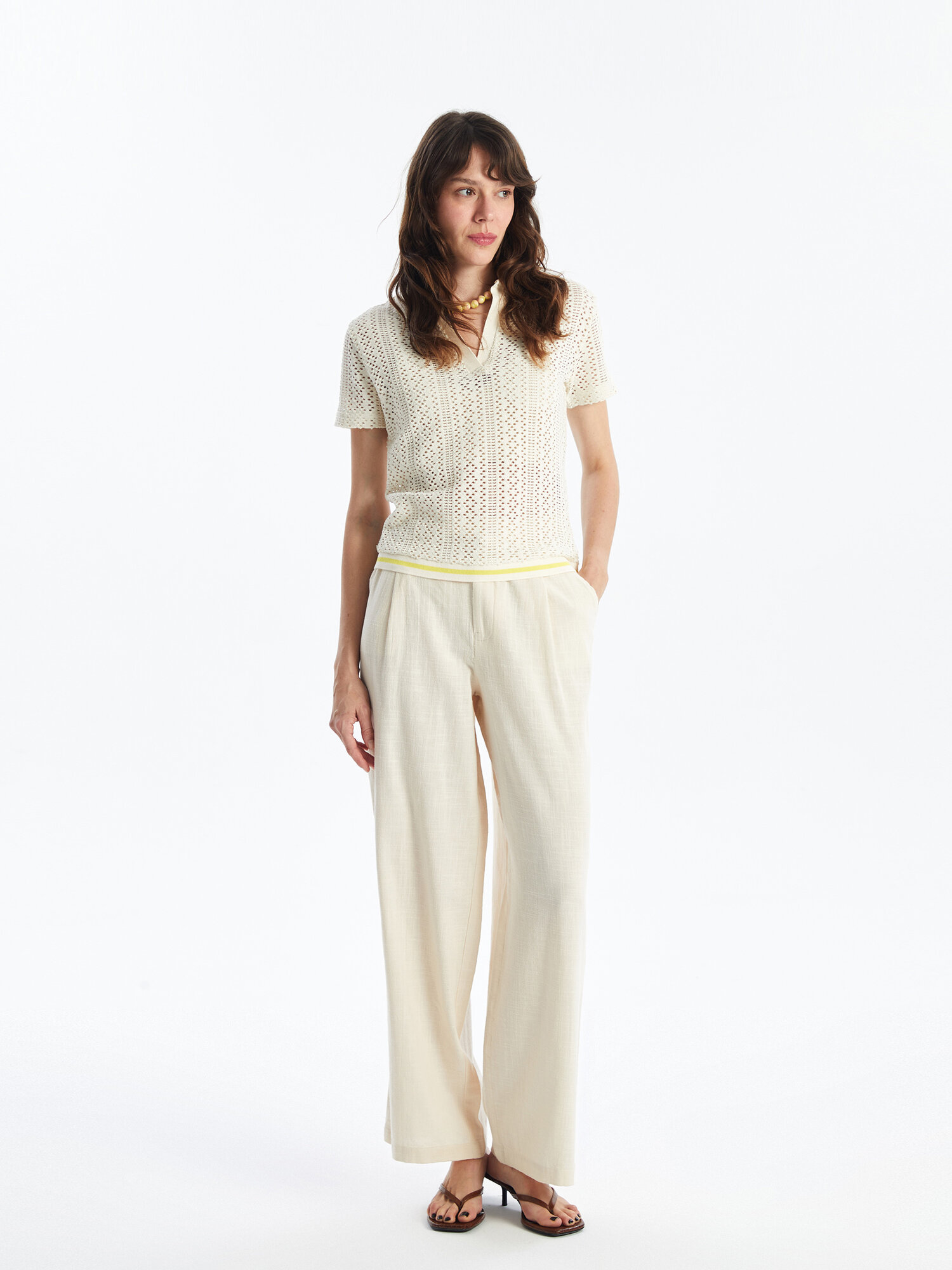 Брюки LC Waikiki, размер 42, light beige