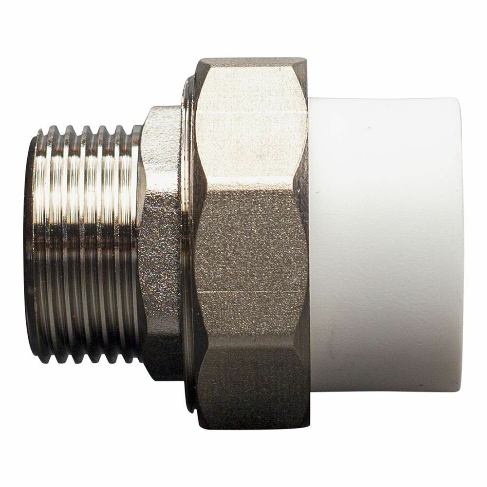 Муфта американка 1"х32 полипропилен для трубы комбинированная СТМ пласт — фото 1