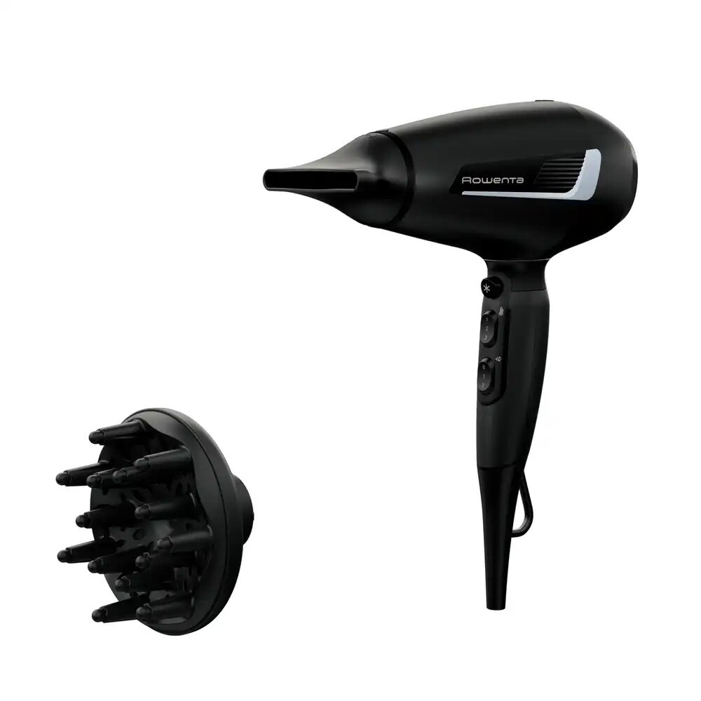 Фен Rowenta CV8820F0, 2100 Вт, ионизация, AC мотор, диффузор и концентратор 6 мм