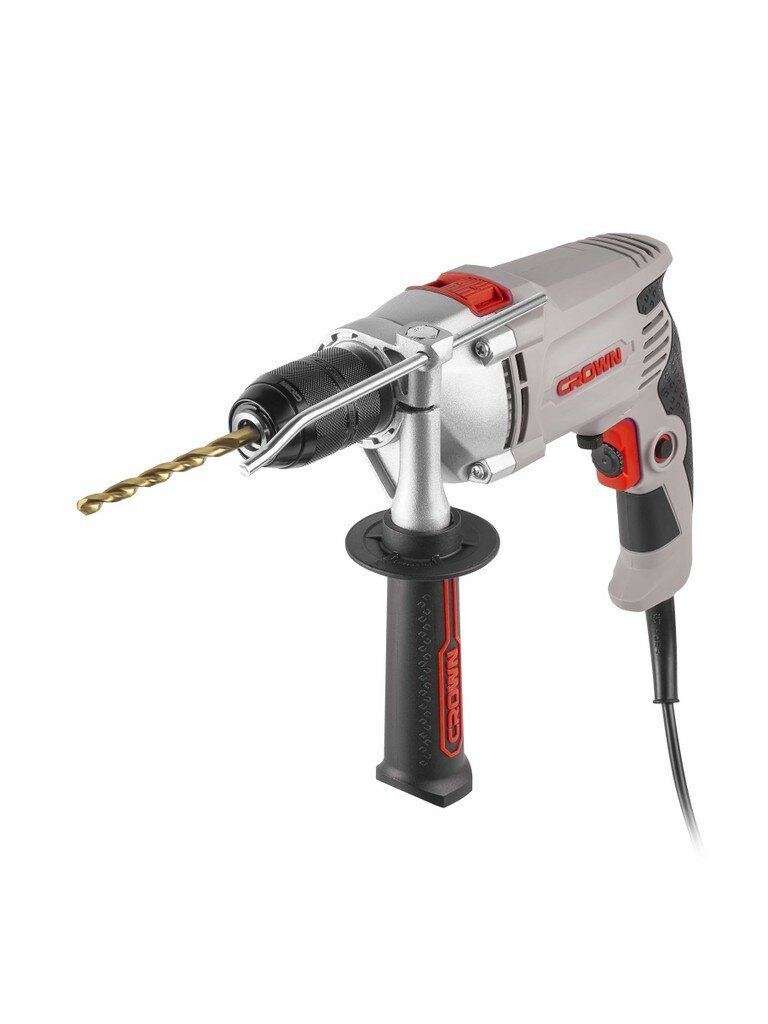 Дрель ударная электрическая CROWN CT10130C 810 Вт