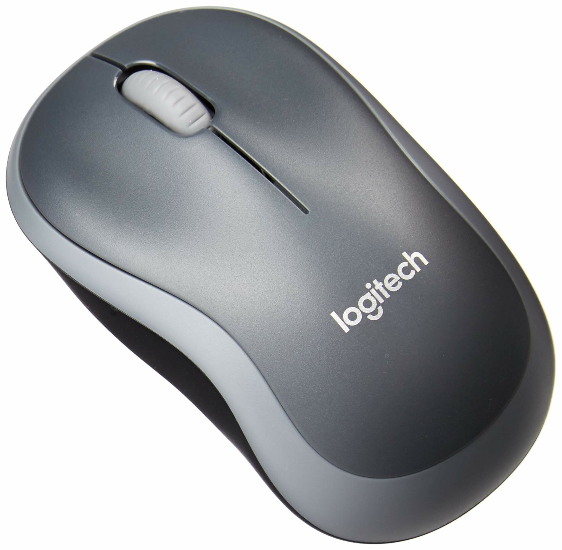 Мышка от бренда LOGITECH M185 Wireless Mouse - SWIFT GREY - серый цвет — фото 1