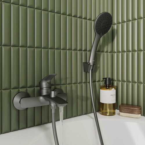 Изображение товара Смеситель для ванны Milardo Рора (Rora) RORGM00M02 графит матовый PVD