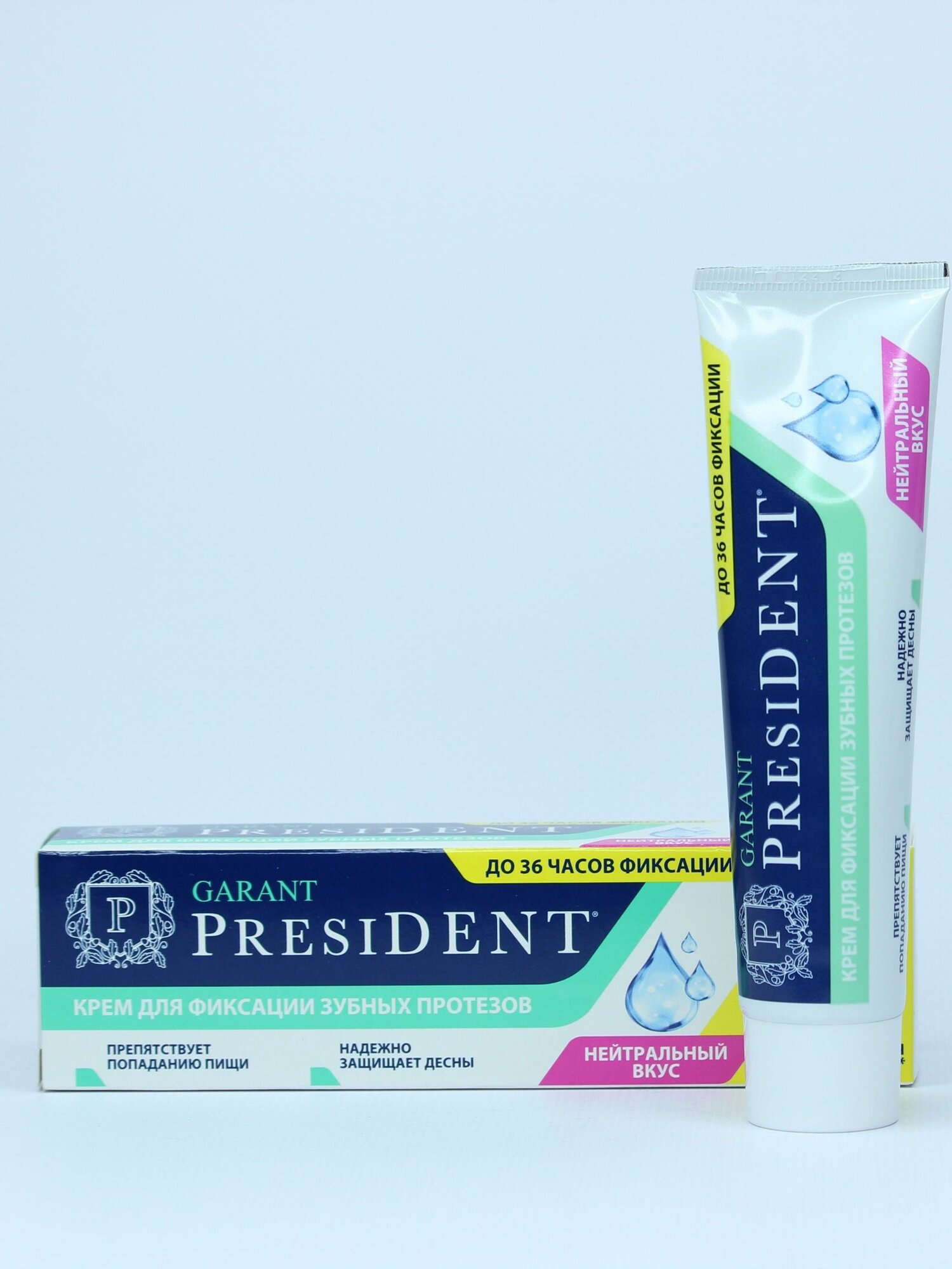 PresiDENT крем для фиксации протезов Garant нейтральный вкус 70 мл 70г