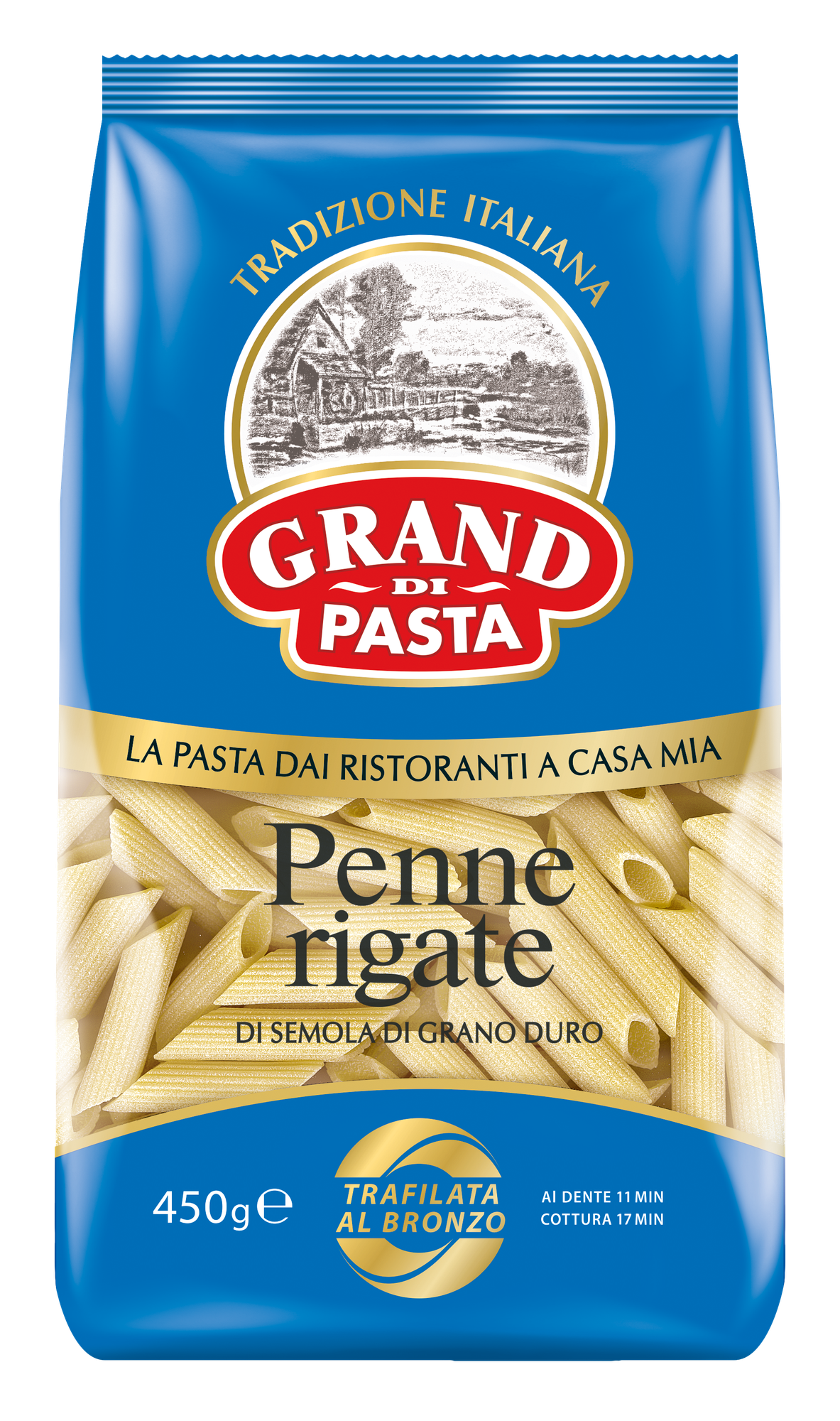 Grand di Pasta макароны перья (penne), 450 г