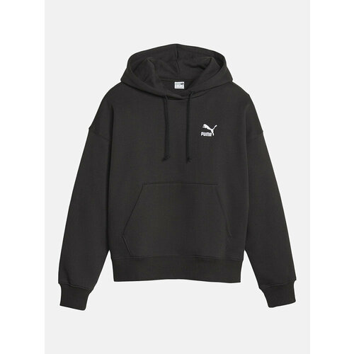 фото Худи puma classics oversized hoodie, 1 шт., размер 46-48, , черный