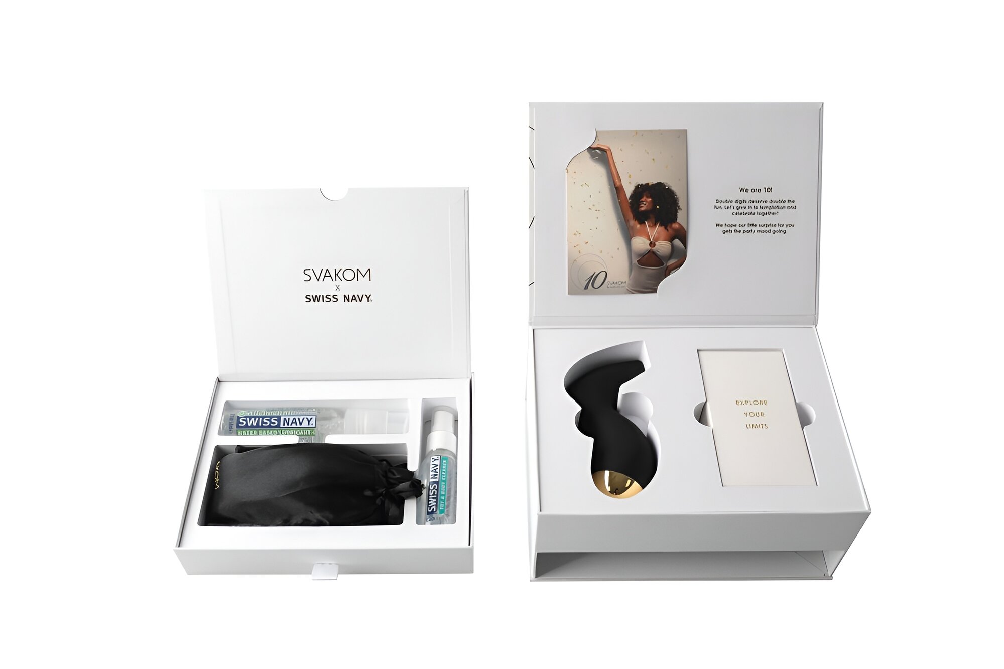 Подарочный Набор Svakom + Swiss Navy (вакуумник, маска, верёвка, смазка, очищалка) — фото 1