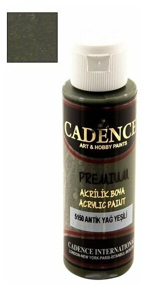 Акриловая краска Cadence Premium Acrylic Paint, 70 мл. Antique Green-5150