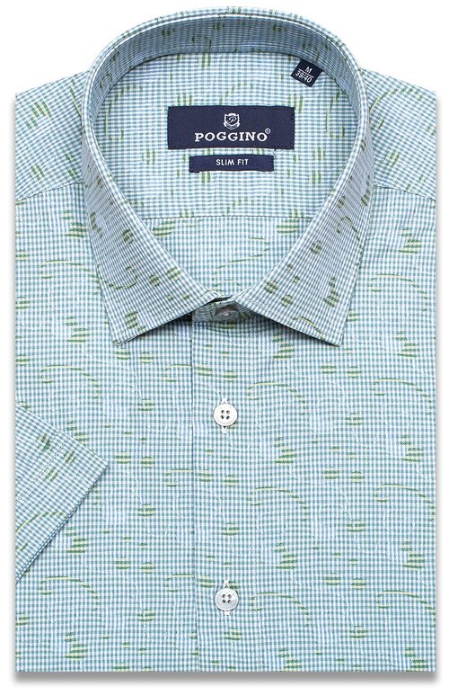 Рубашка POGGINO, размер (48)M, зеленый