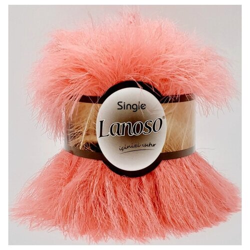 Пряжа травка Lanoso Single цвет 901 Молочный (90% Полиамид 10%Полиэстер) 100гр/70м - 1 моток