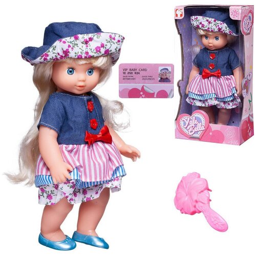 Кукла в платье и шляпке, в ассортименте 2 вида, 25 см кукла с цветными волосами в платье 1 упаковка