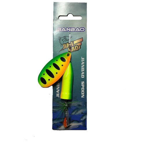 фото Вращающаяся рыболовная блесна вертушка. вес 20 гр. цв. зеленый gc-famiscom