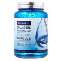 Ампульная сыворотка FarmStay Collagen & Hyaluronic Acid All-in-One Ampoule