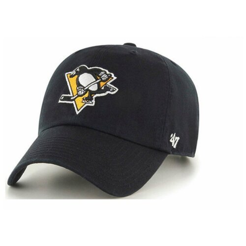 Бейсболка 47BRAND Clean Up Pittsburgh Penguins (черный) H-RGW15GWS-BKB