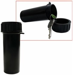 Пенал для хранения ключей пластиковый, длина 105 мм, диаметр 40 мм упаковка 10 шт.