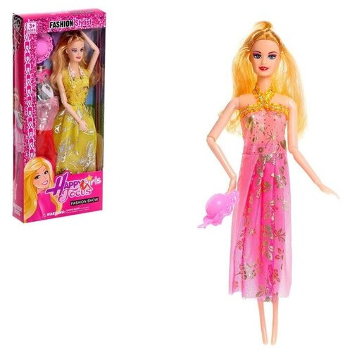 Кукла-модель шарнирная «Оля» с набором платьев, с аксессуаром, микс