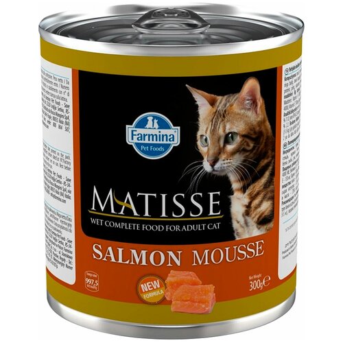 Консервы для кошек Farmina MATISSE Salmon Mousse с лососем, мусс 300 г