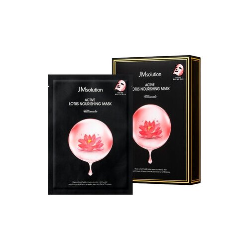 JMsolution Маска тканевая с кремовой сывороткой - Active lotus nourishing mask ultimate, 30мл