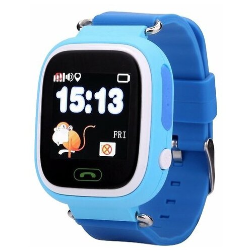 Умные детские GPS часы Q90 , голубой.