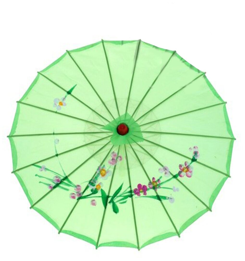 Китайский зонт-трость с магнолией 
