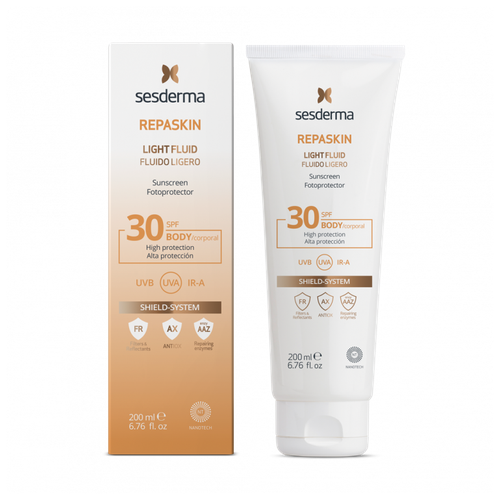 SesDerma Флюид нежный солнцезащитный для тела СЗФ 30 REPASKIN, 200 мл