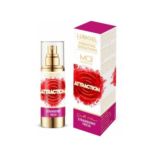 53325 Mai Lubigel Vibrating Sensations Strawberry Fresa, 30 мл. Жидкий интимный гель с эффектом вибрации, Клубника