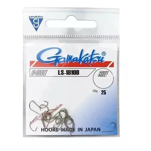 Крючок Gamakatsu Hook LS-1810B Brown №18 крючок gamakatsu hook ls 2260b brown 06