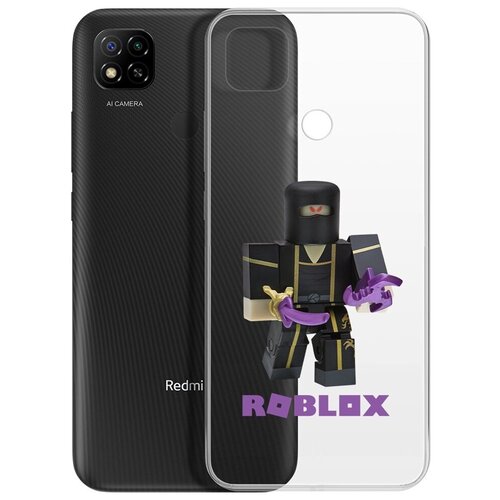 Чехол-накладка Krutoff Clear Case Roblox-Ниндзя Ассасин для Xiaomi Redmi 9C чехол накладка krutoff clear case roblox 1x1x1x1x1 для xiaomi redmi 9c