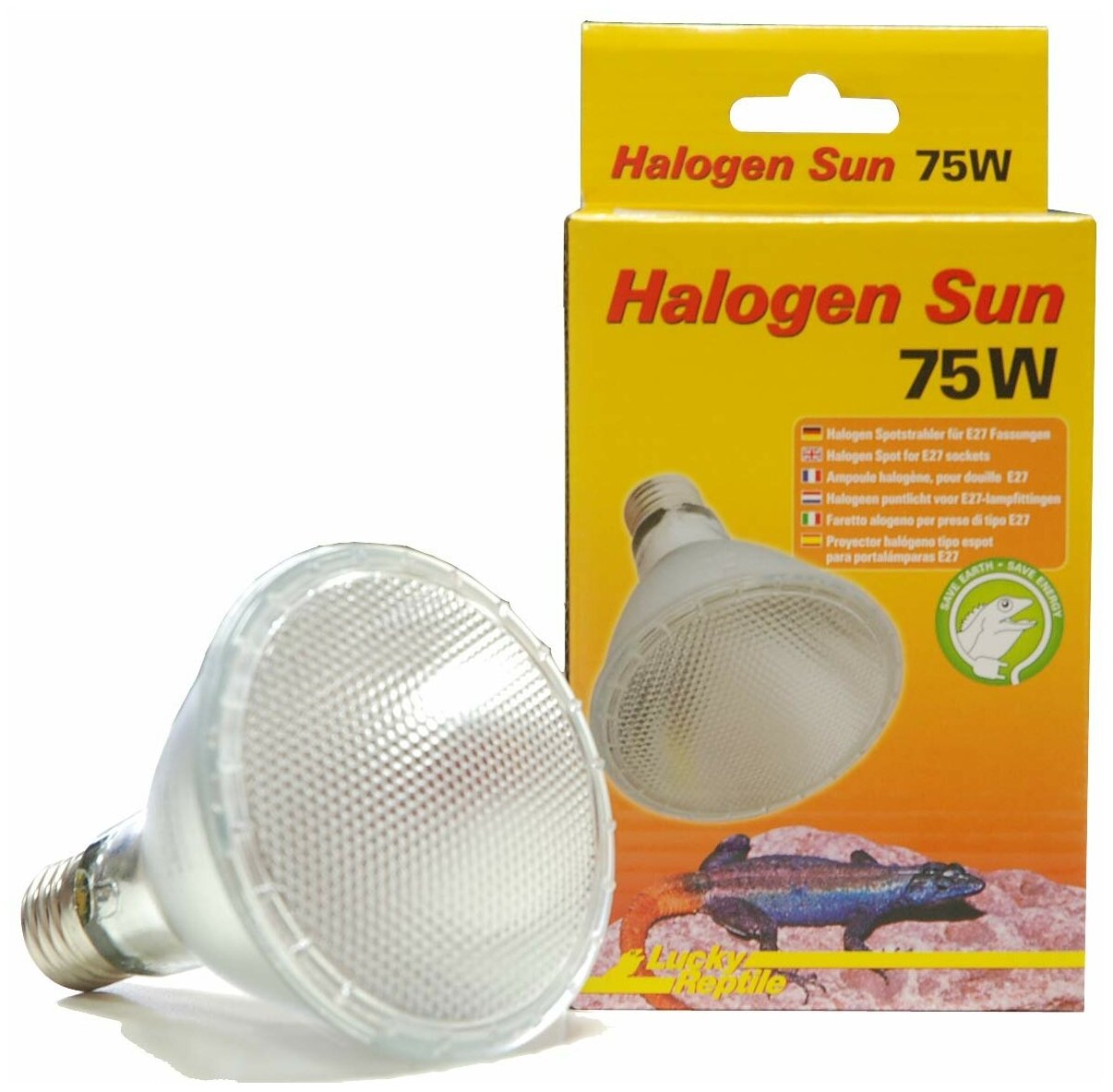 LUCKY REPTILE Лампа галогенная "Halogen Sun Spot 75Вт, E27" (Германия) - фото №3