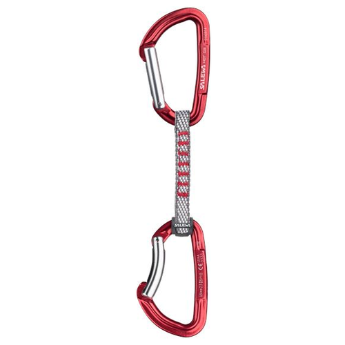 фото Карабин с оттяжкой salewa dyneema hot g3 straight/bent express set red